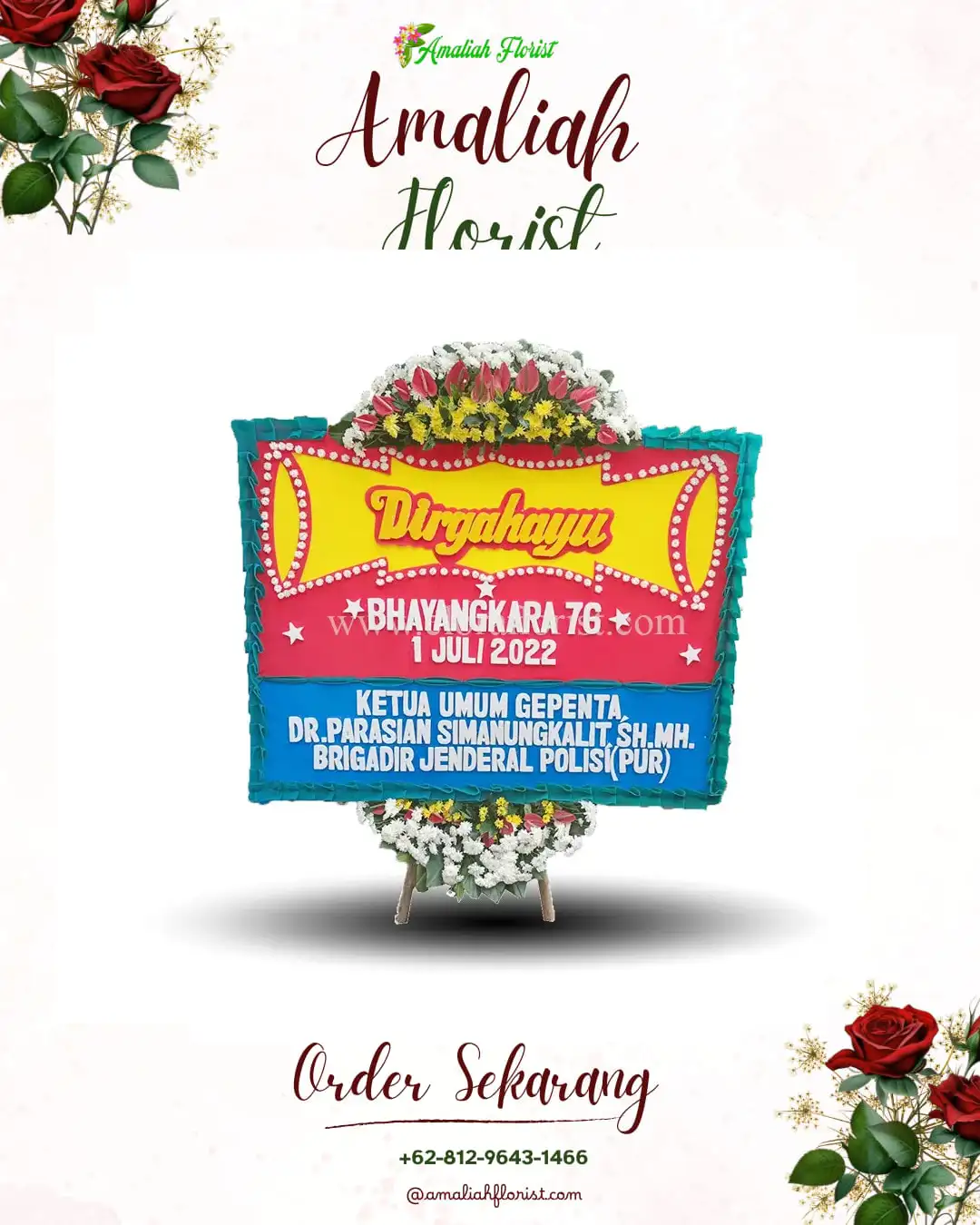 Papan Bunga HUT Ulang Tahun Tamanbali
